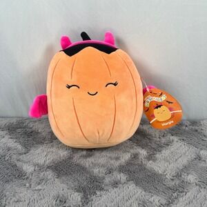 Squishmallows Margie‎ Halloween Devil Pumpkin Plush Stuffed Animal 8 Inch